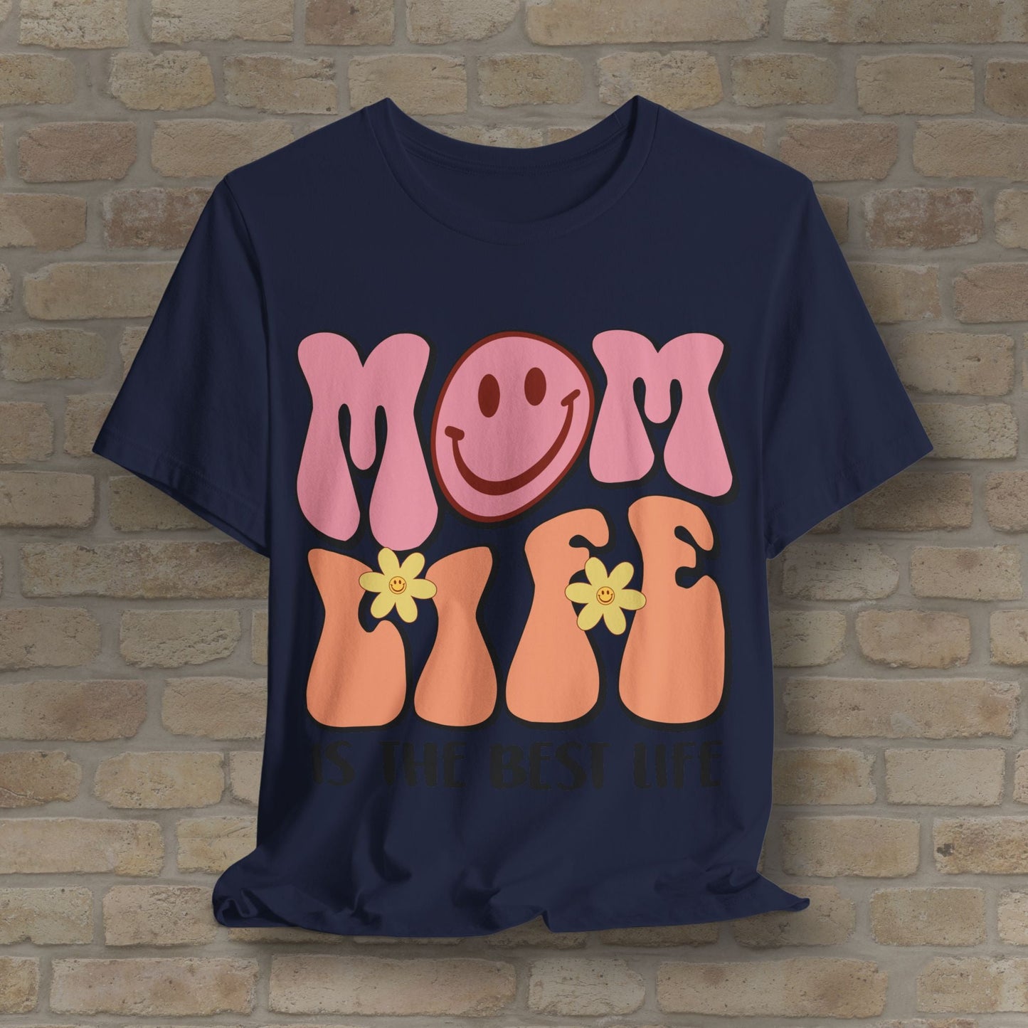 Mostly Text T-Shirts Retro Mom Life Tee - Vibrant Styles