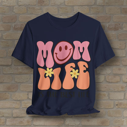 Mostly Text T-Shirts Retro Mom Life Tee - Vibrant Styles