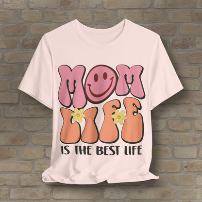 Mostly Text T-Shirts Retro Mom Life Tee - Vibrant Styles