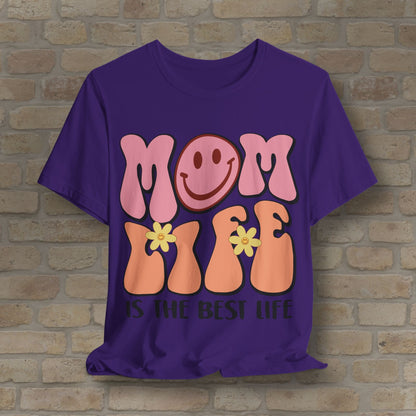 Mostly Text T-Shirts Retro Mom Life Tee - Vibrant Styles