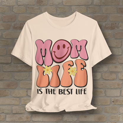 Mostly Text T-Shirts Retro Mom Life Tee - Vibrant Styles