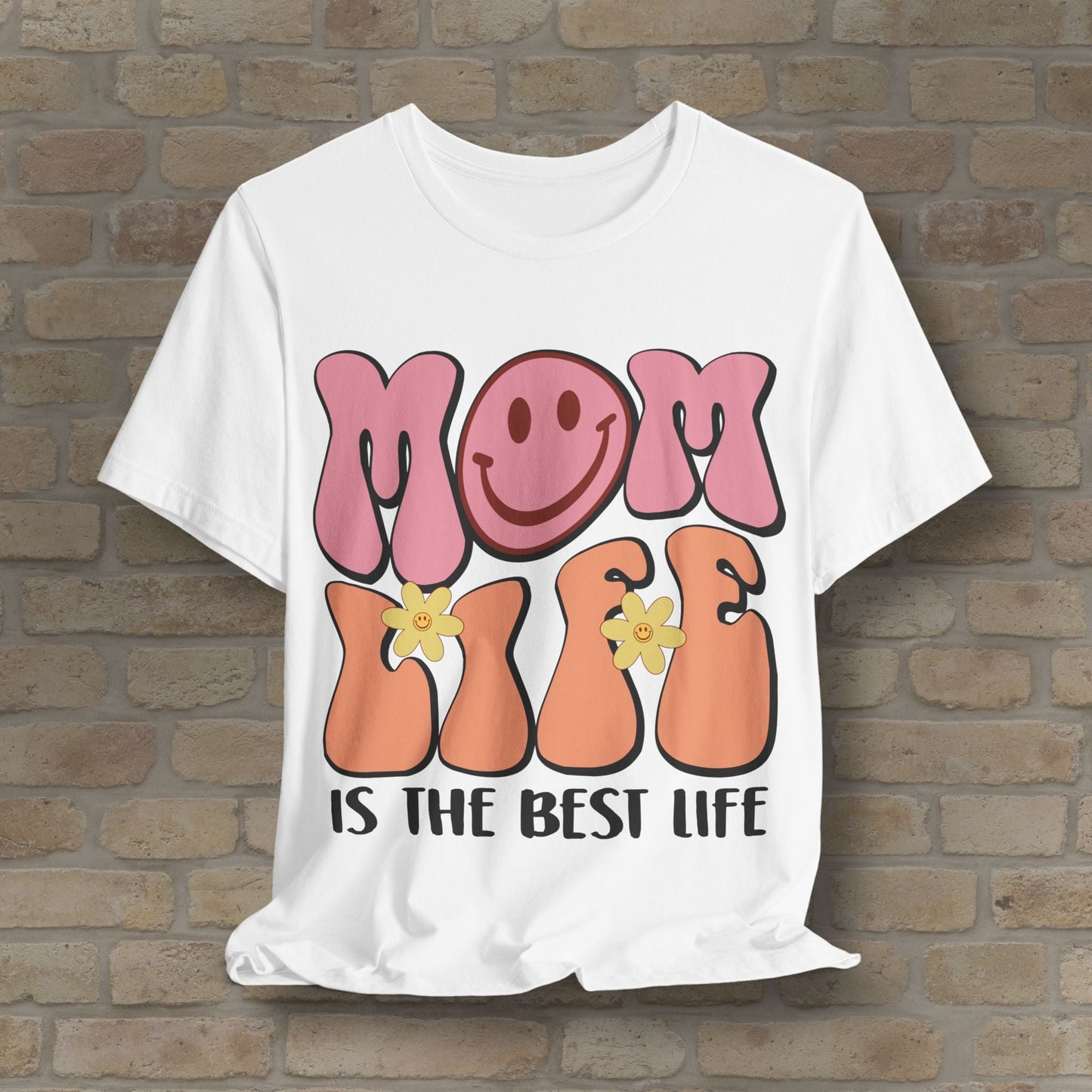 Mostly Text T-Shirts Retro Mom Life Tee - Vibrant Styles