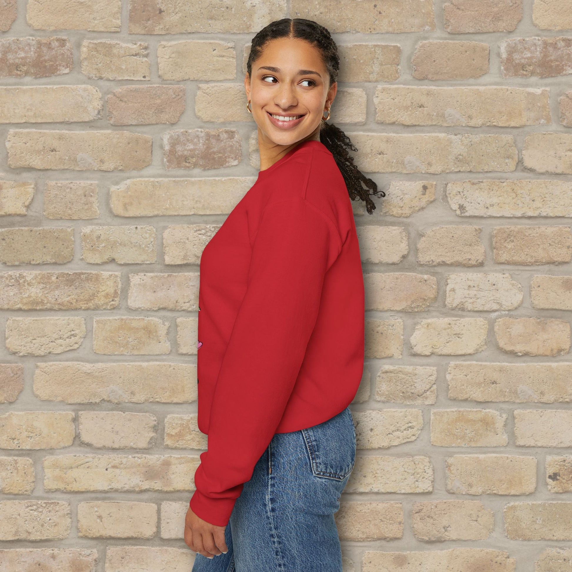Graphic & Text She Is Mom Attributes & Bouquet Sweatshirt - Vibrant Styles