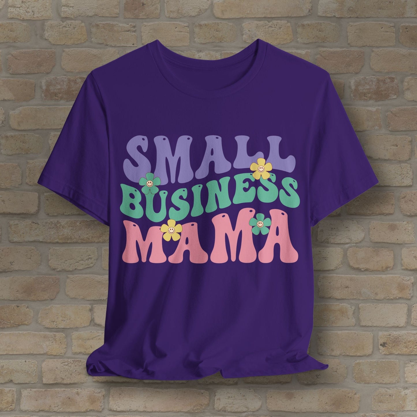 Mostly Text T-Shirts Small Business Mama Tee - Vibrant Styles