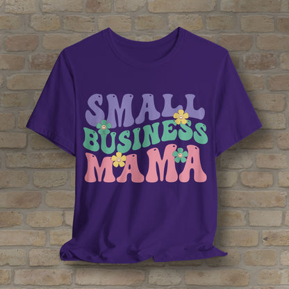 Mostly Text T-Shirts Small Business Mama Tee - Vibrant Styles