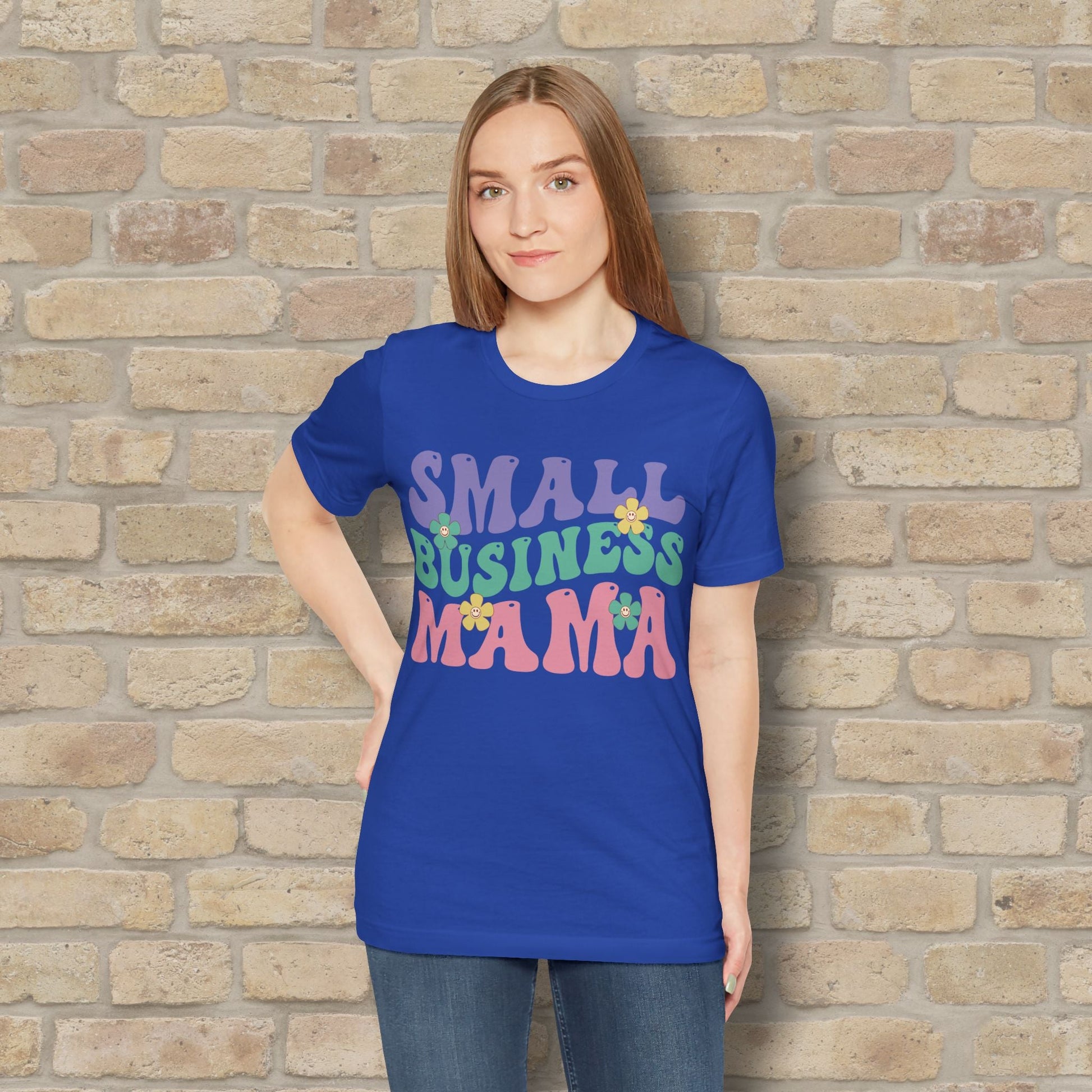 Mostly Text T-Shirts Small Business Mama Tee - Vibrant Styles
