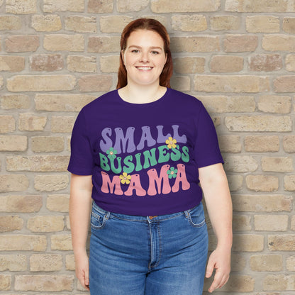Mostly Text T-Shirts Small Business Mama Tee - Vibrant Styles