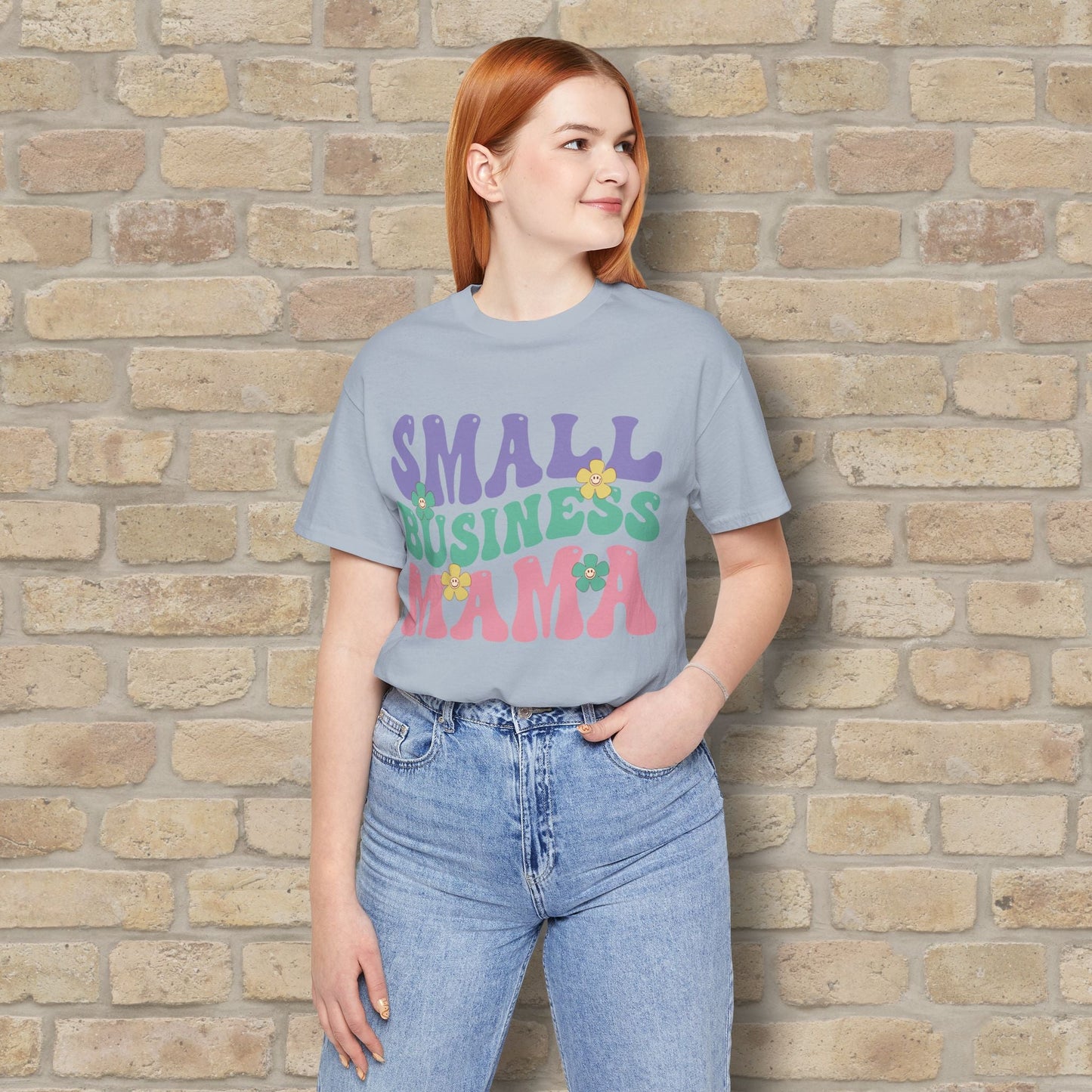 Mostly Text T-Shirts Small Business Mama Tee - Vibrant Styles