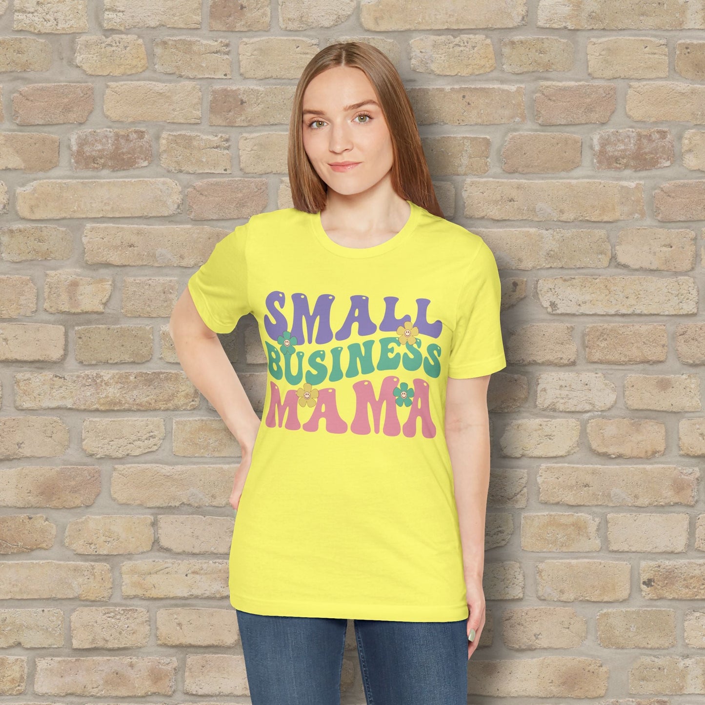 Mostly Text T-Shirts Small Business Mama Tee - Vibrant Styles