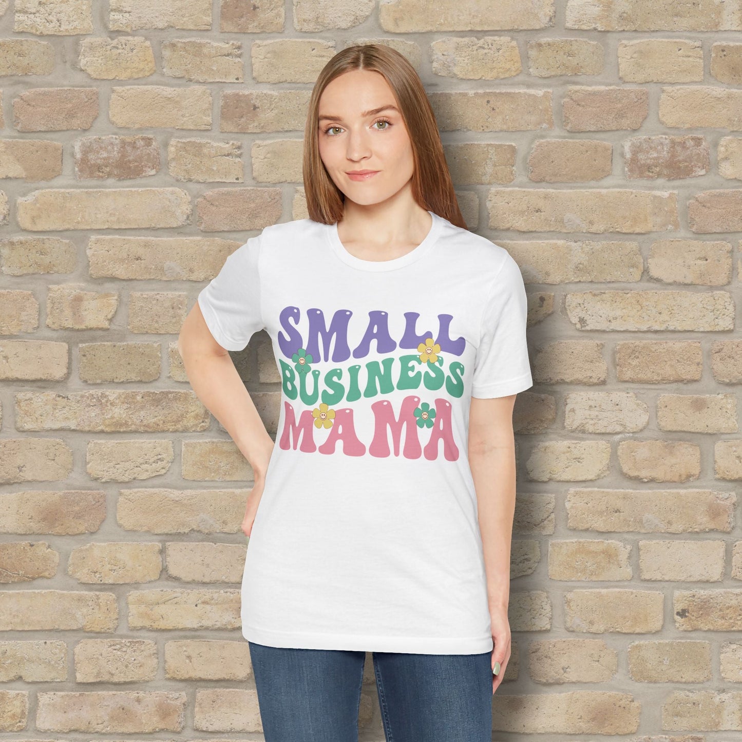 Mostly Text T-Shirts Small Business Mama Tee - Vibrant Styles