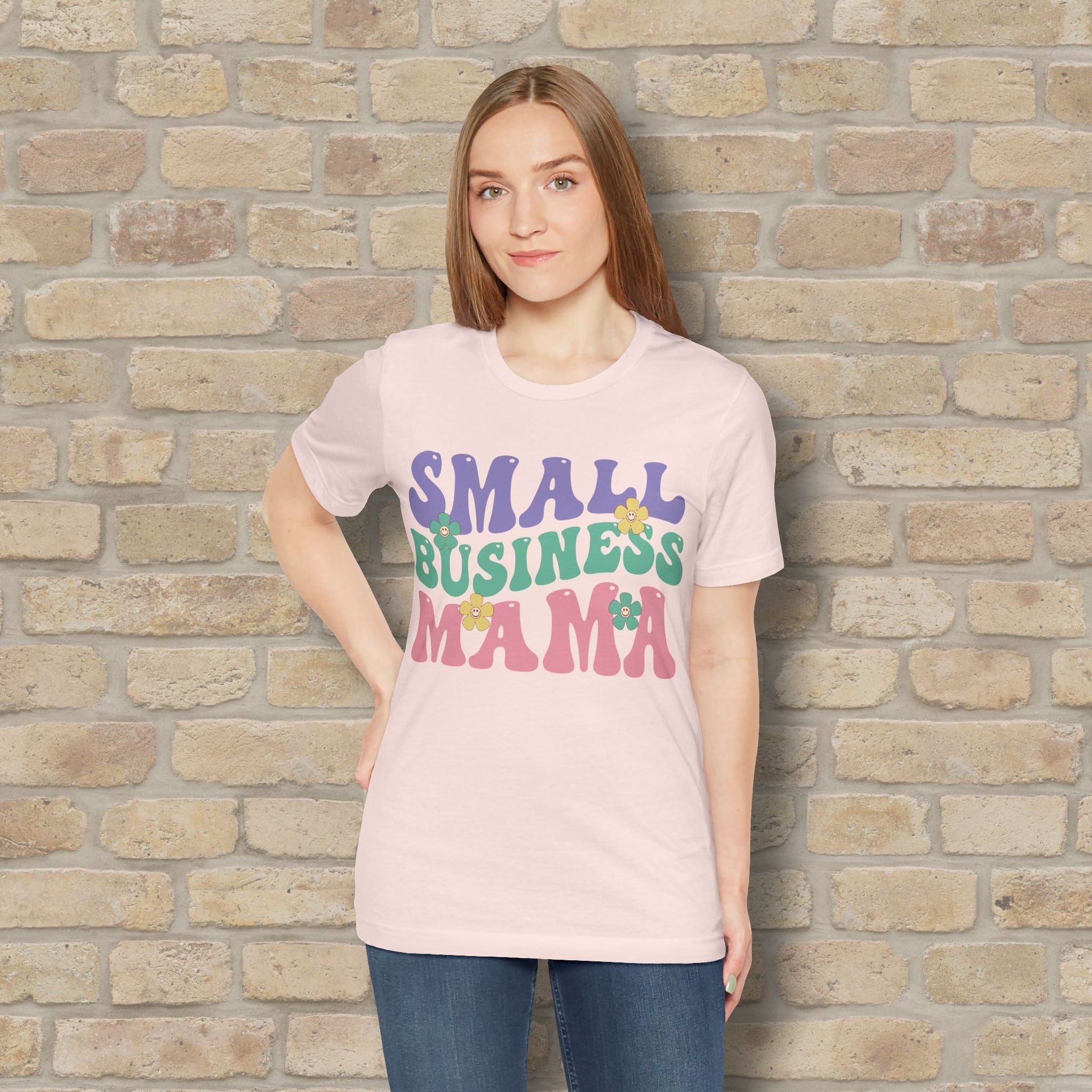 Mostly Text T-Shirts Small Business Mama Tee - Vibrant Styles