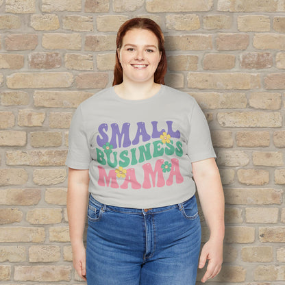 Mostly Text T-Shirts Small Business Mama Tee - Vibrant Styles