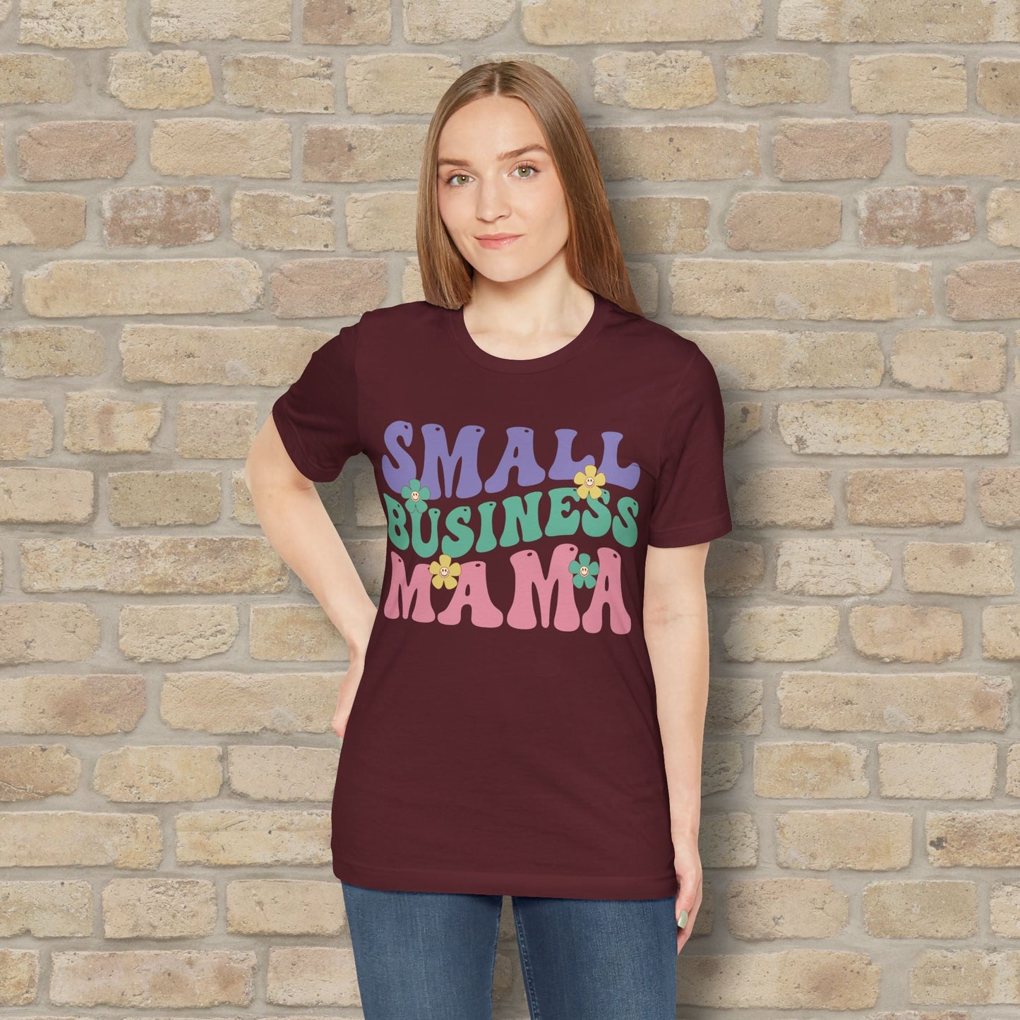 Mostly Text T-Shirts Small Business Mama Tee - Vibrant Styles
