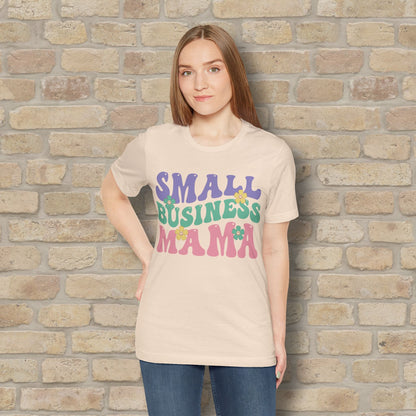 Mostly Text T-Shirts Small Business Mama Tee - Vibrant Styles
