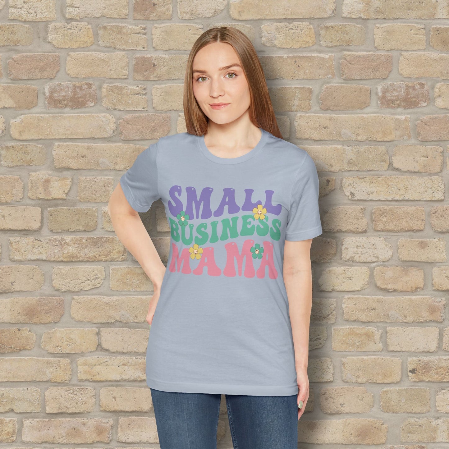 Mostly Text T-Shirts Small Business Mama Tee - Vibrant Styles