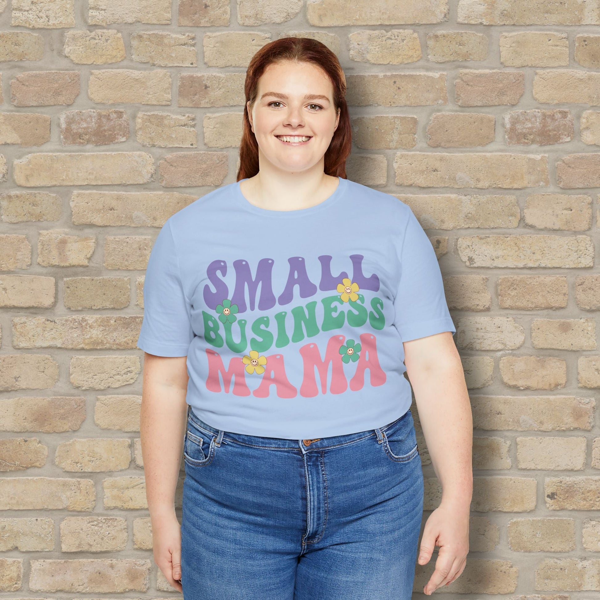 Mostly Text T-Shirts Small Business Mama Tee - Vibrant Styles