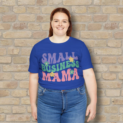 Mostly Text T-Shirts Small Business Mama Tee - Vibrant Styles