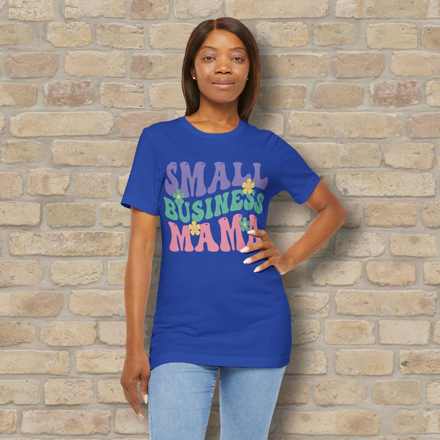 Mostly Text T-Shirts Small Business Mama Tee - Vibrant Styles