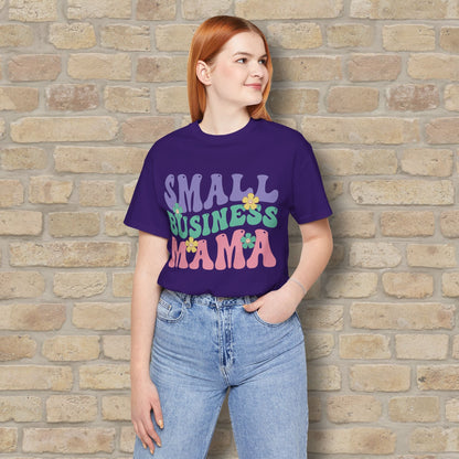 Mostly Text T-Shirts Small Business Mama Tee - Vibrant Styles