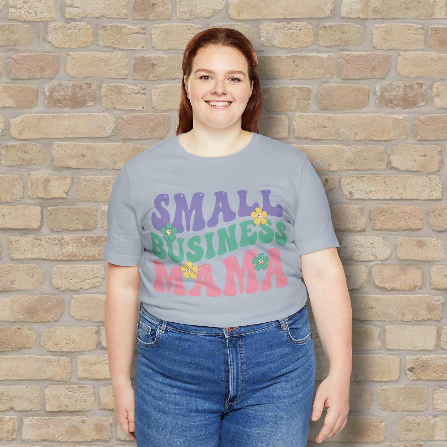 Mostly Text T-Shirts Small Business Mama Tee - Vibrant Styles