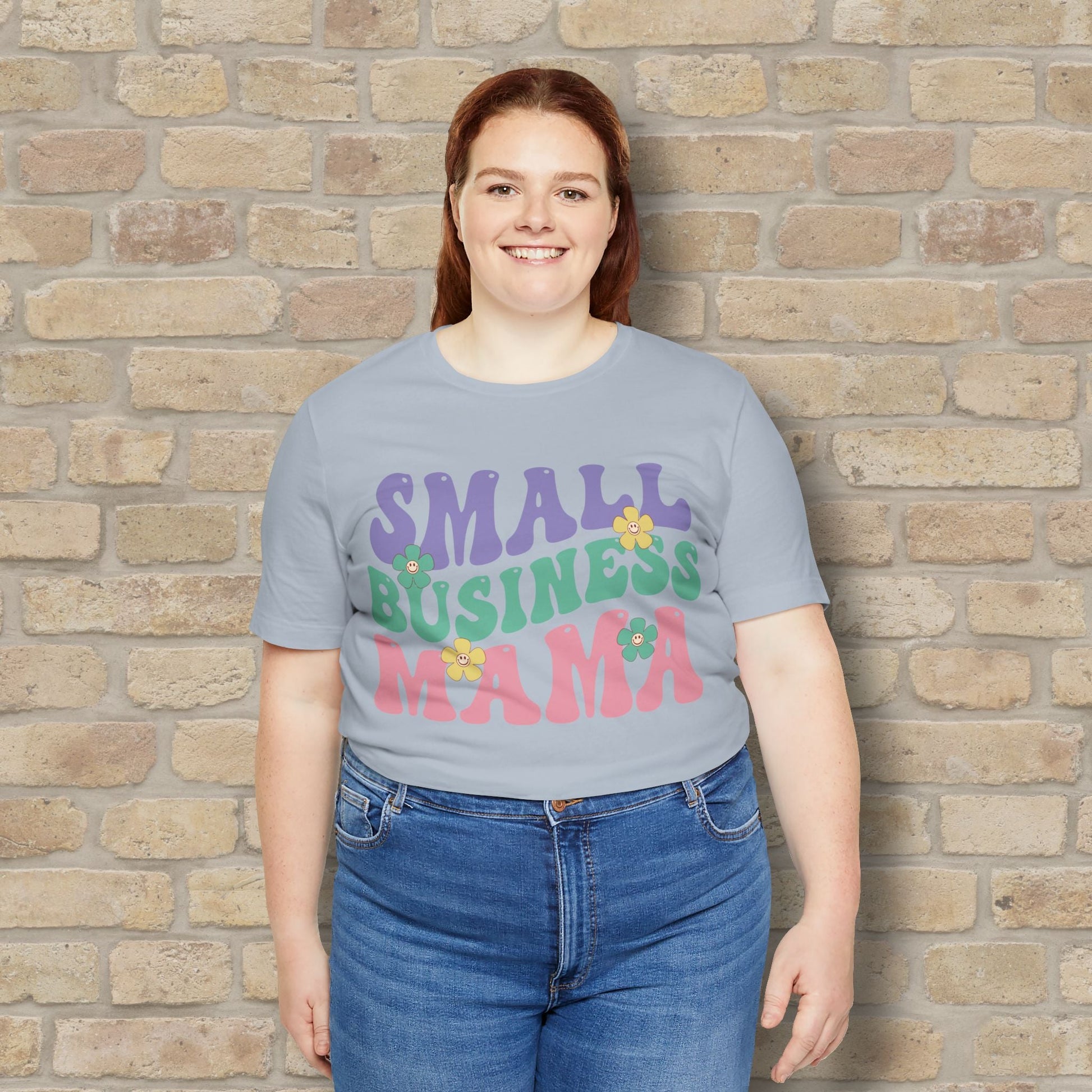 Mostly Text T-Shirts Small Business Mama Tee - Vibrant Styles