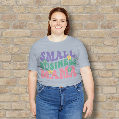 Mostly Text T-Shirts Small Business Mama Tee - Vibrant Styles