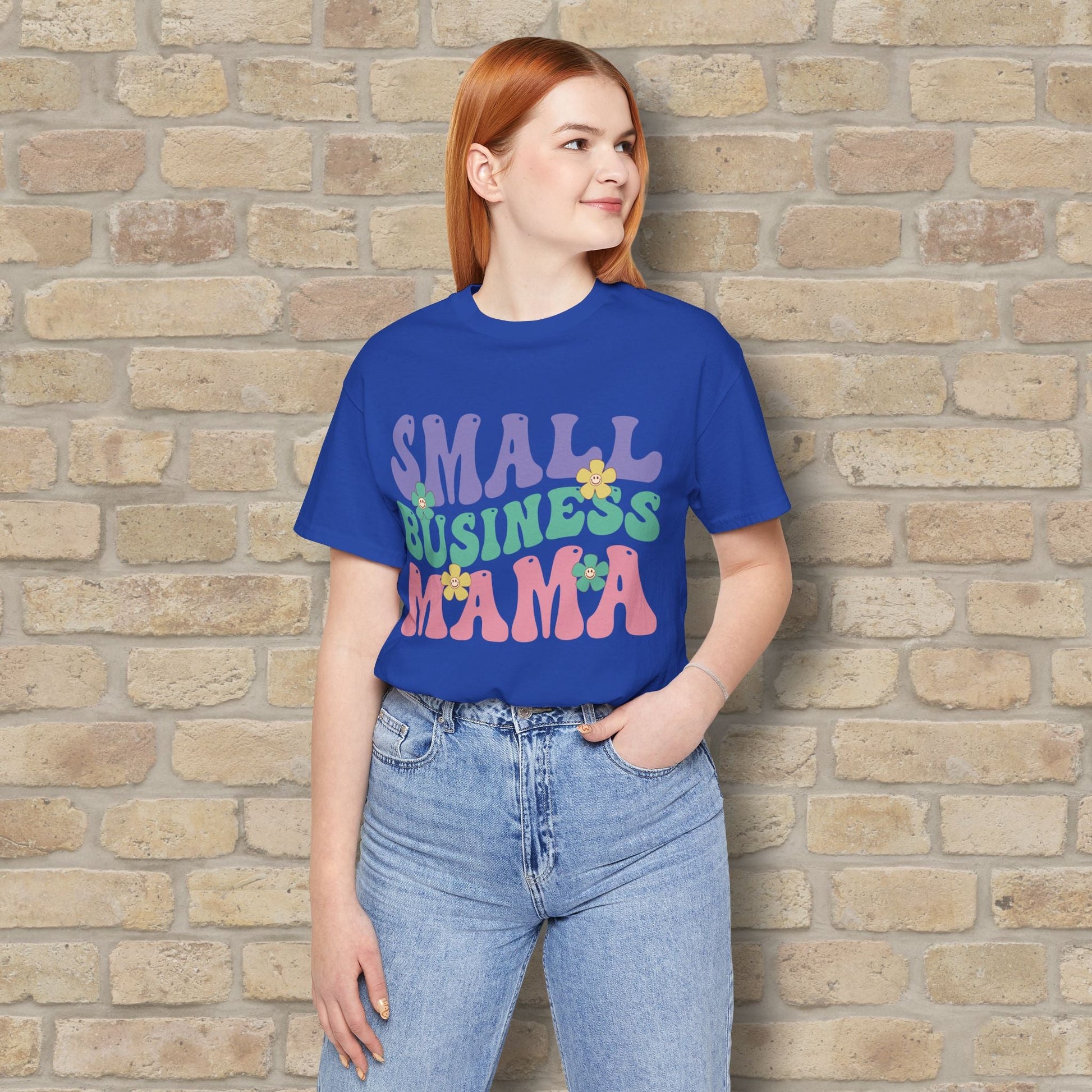 Mostly Text T-Shirts Small Business Mama Tee - Vibrant Styles