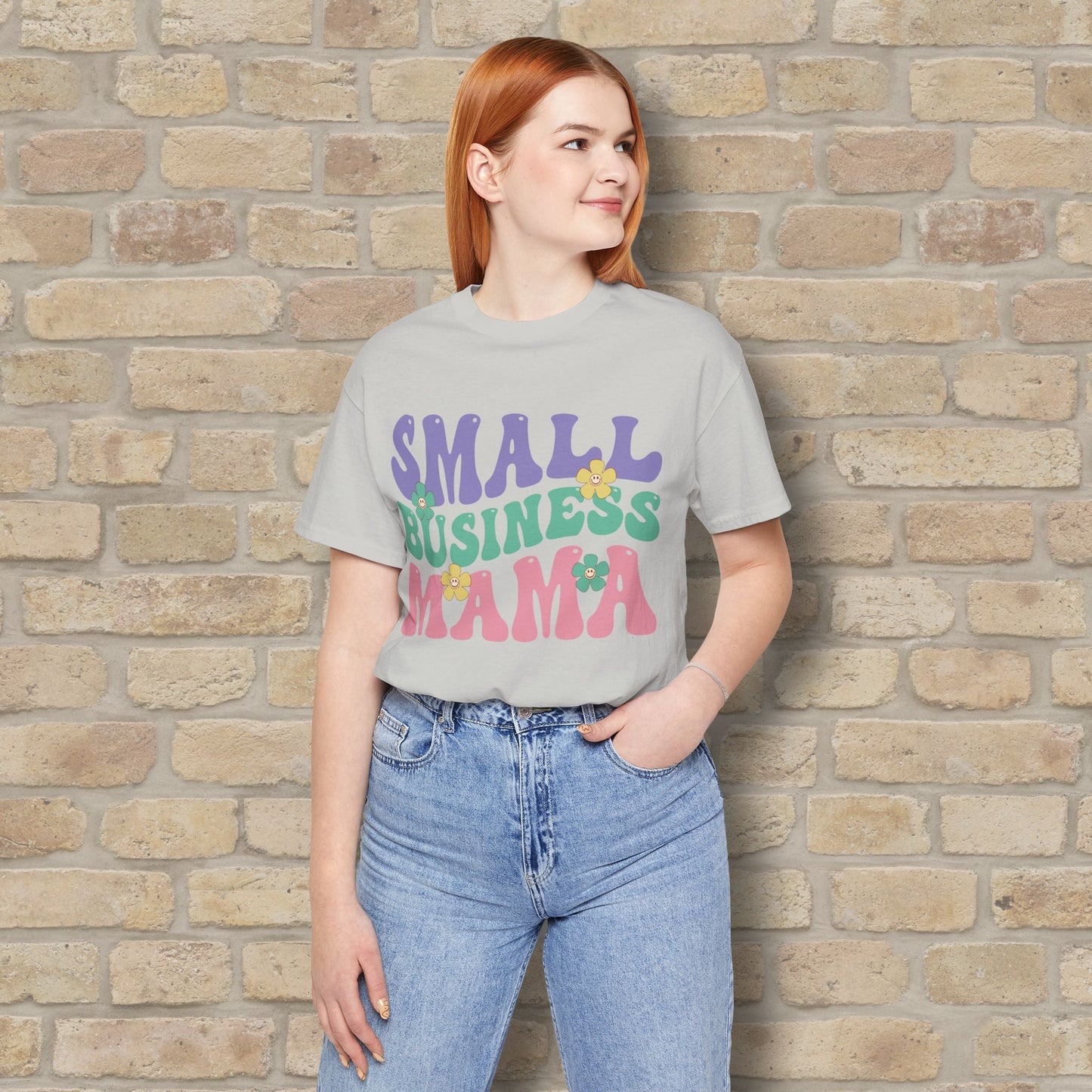 Mostly Text T-Shirts Small Business Mama Tee - Vibrant Styles