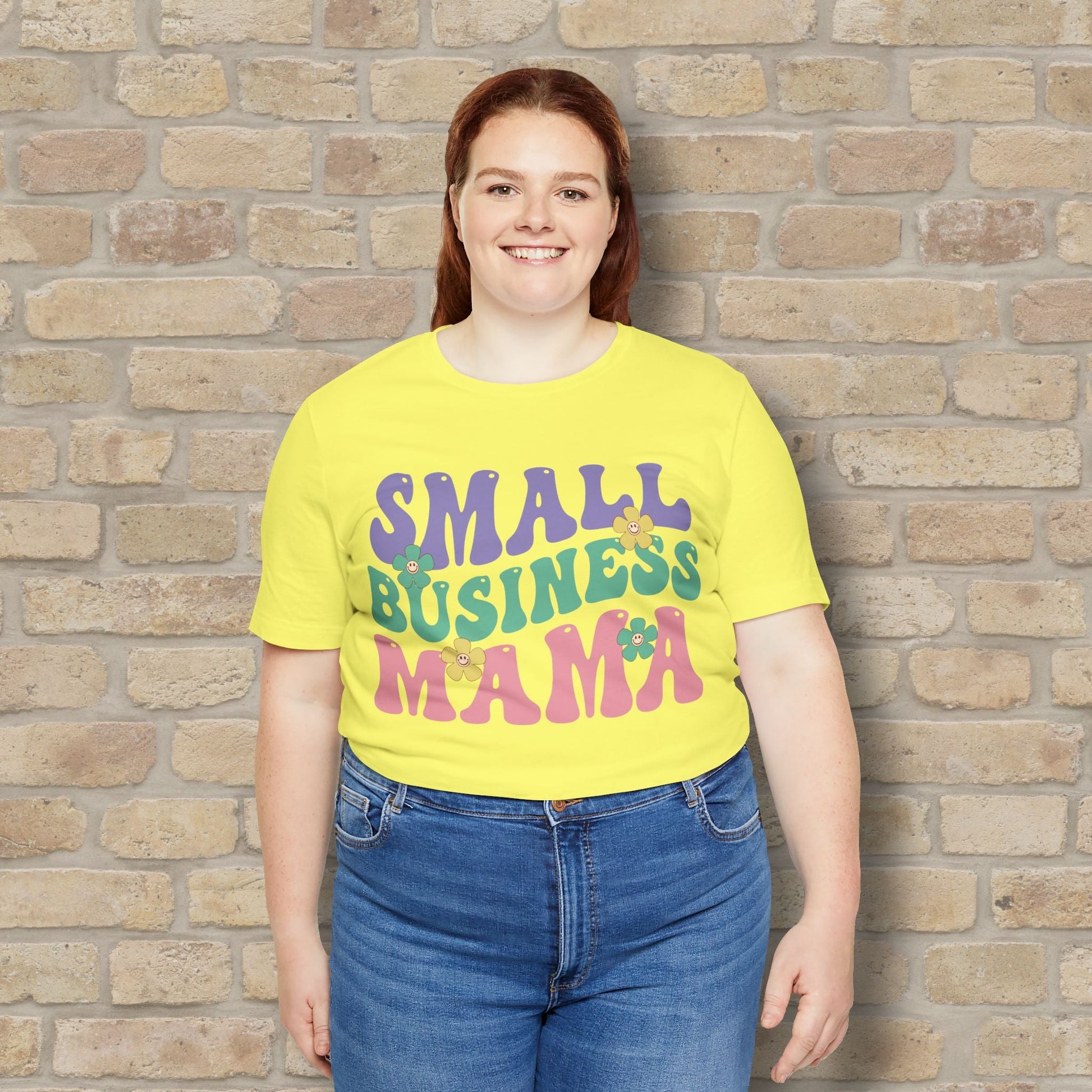 Mostly Text T-Shirts Small Business Mama Tee - Vibrant Styles