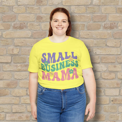 Mostly Text T-Shirts Small Business Mama Tee - Vibrant Styles