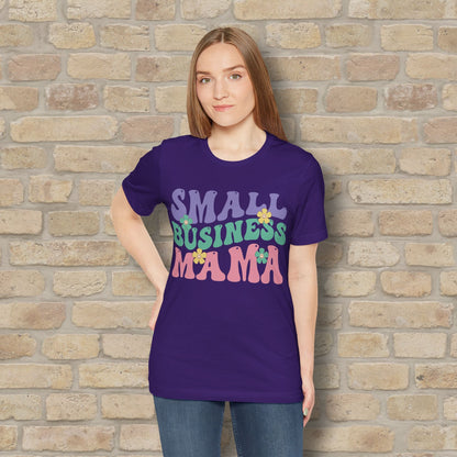 Mostly Text T-Shirts Small Business Mama Tee - Vibrant Styles