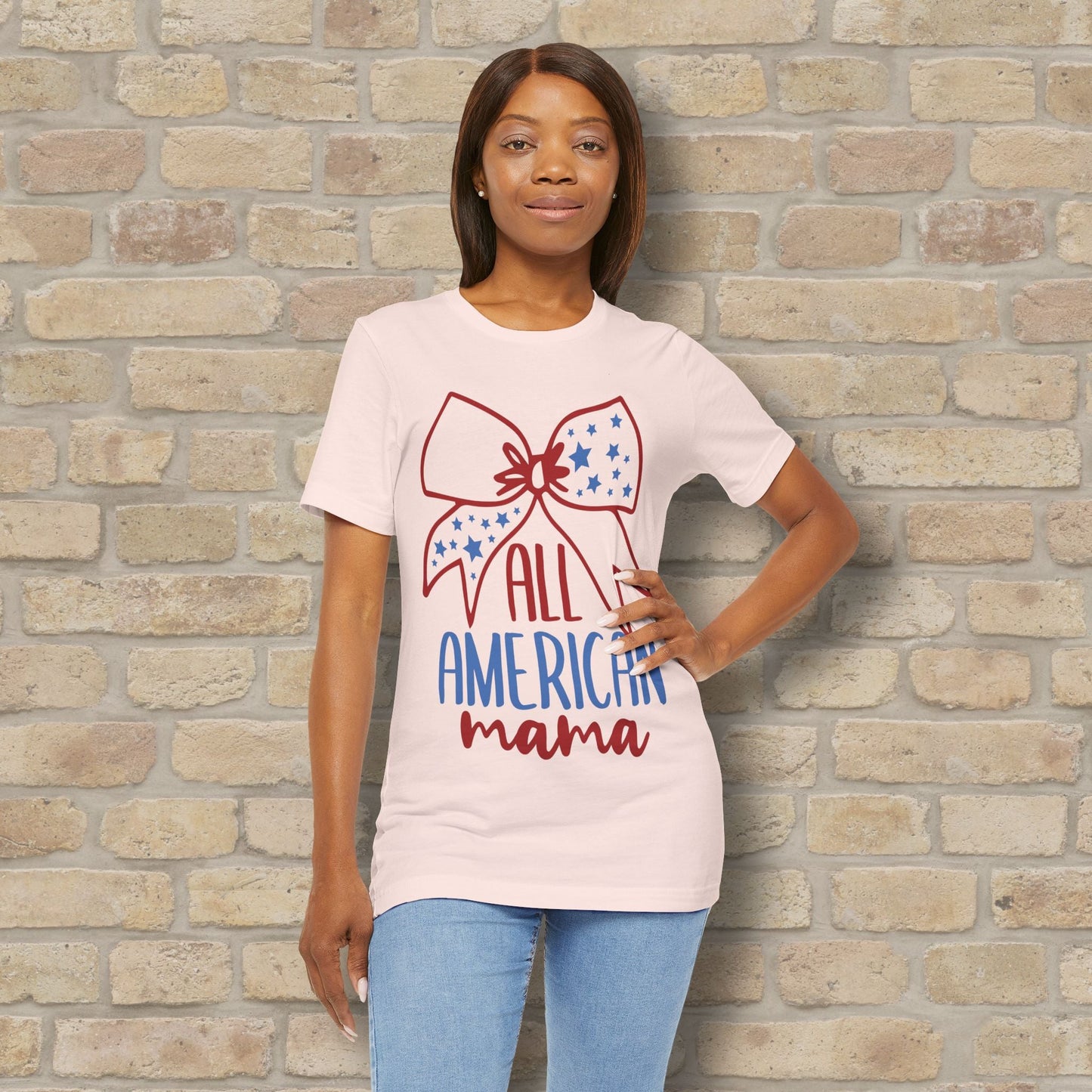 Graphic & Text T-Shirts Star - Spangled Mama Tee - Vibrant Styles