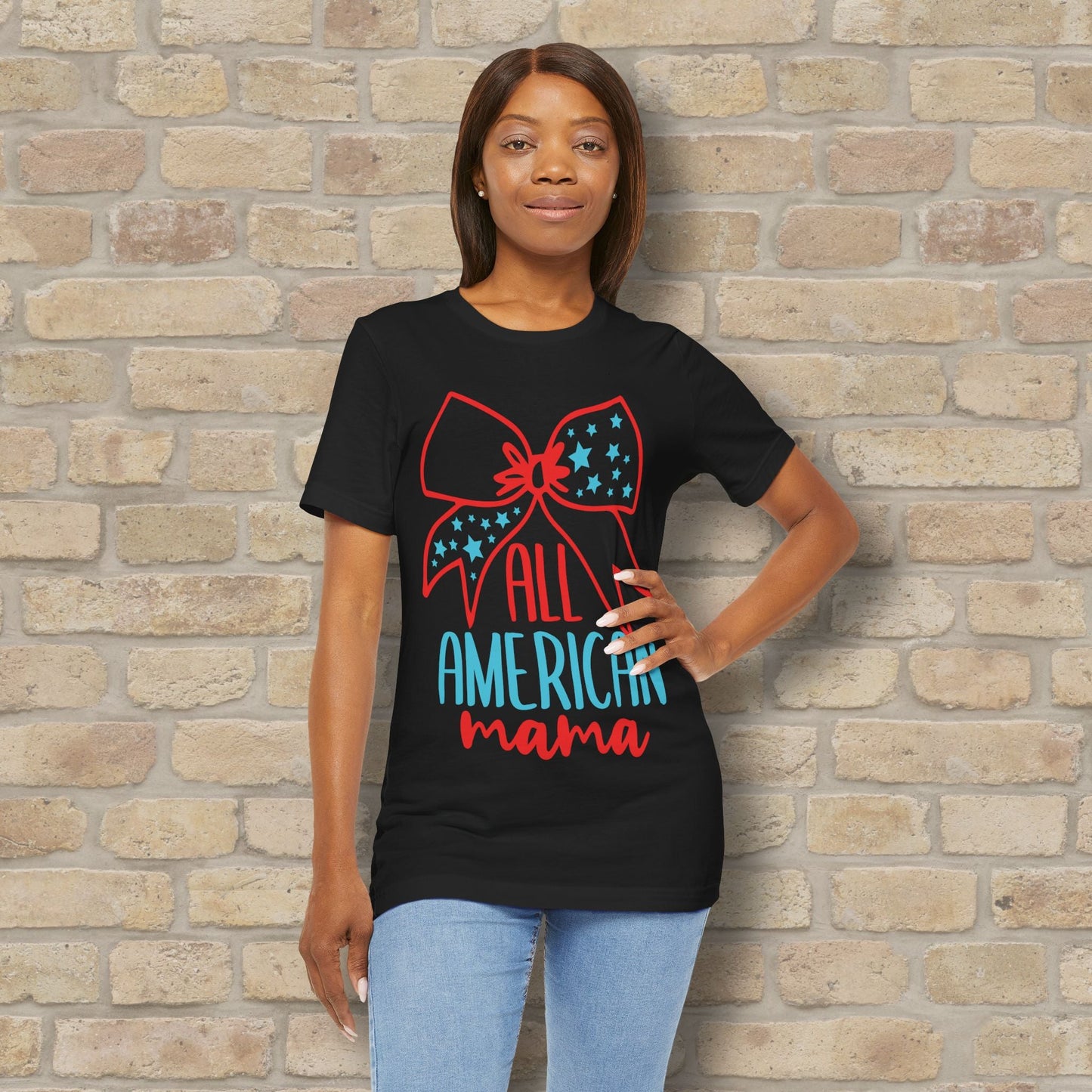 Graphic & Text T-Shirts Star - Spangled Mama Tee - Vibrant Styles