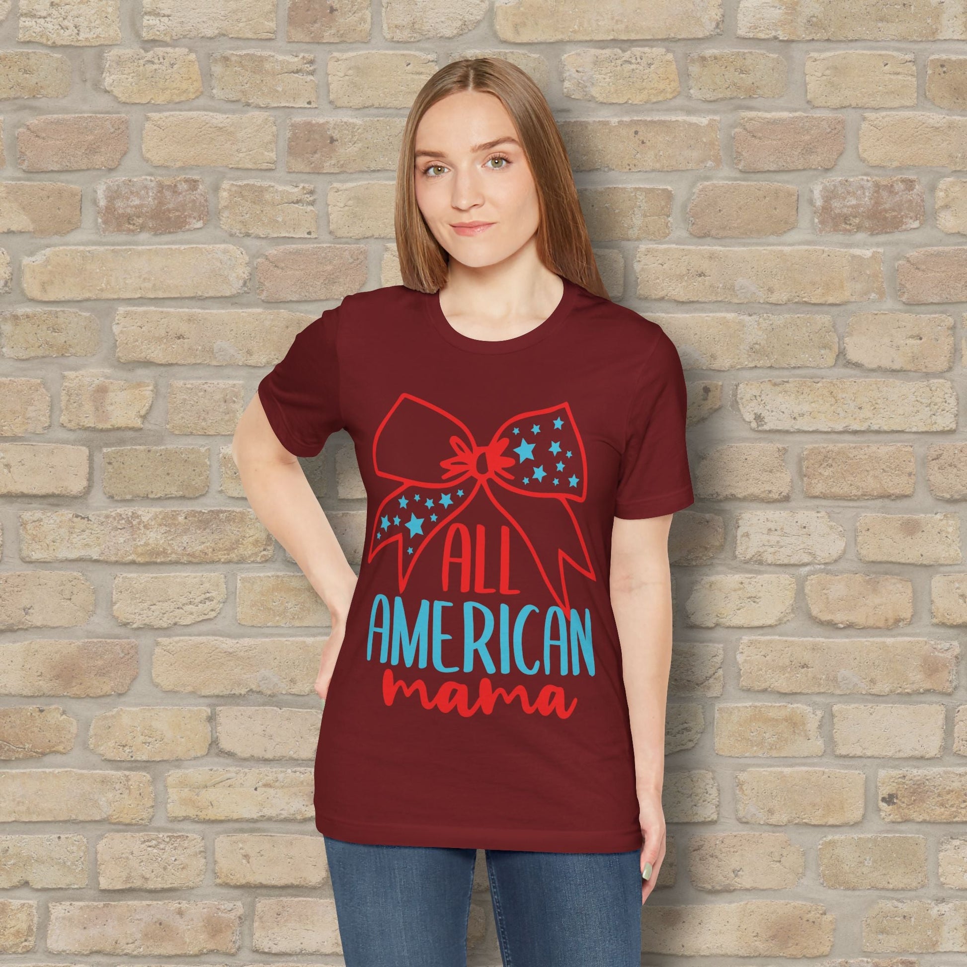 Graphic & Text T-Shirts Star - Spangled Mama Tee - Vibrant Styles