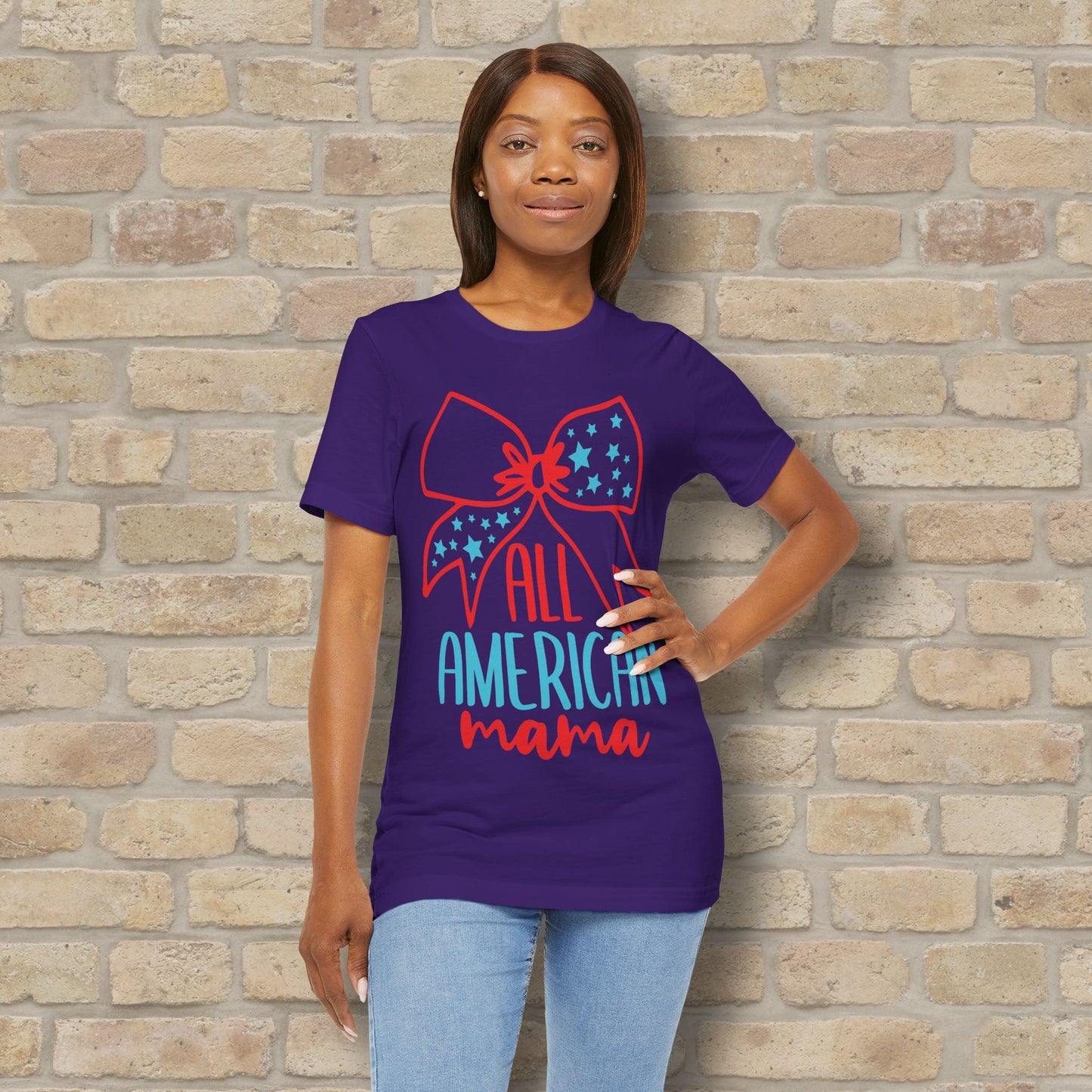 Graphic & Text T-Shirts Star - Spangled Mama Tee - Vibrant Styles