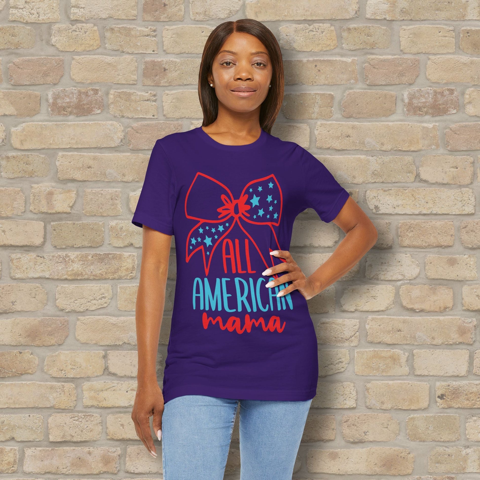 Graphic & Text T-Shirts Star - Spangled Mama Tee - Vibrant Styles
