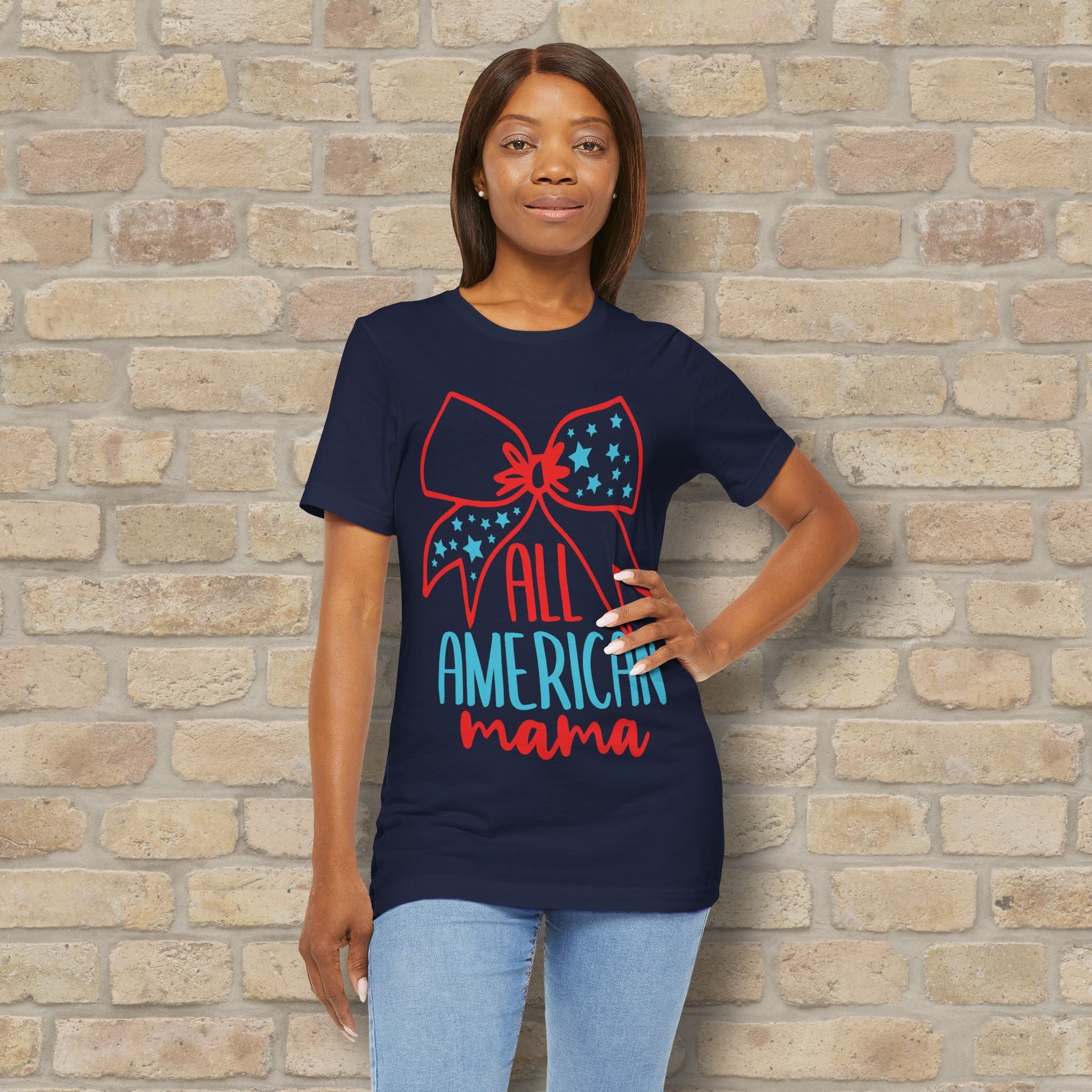 Graphic & Text T-Shirts Star - Spangled Mama Tee - Vibrant Styles