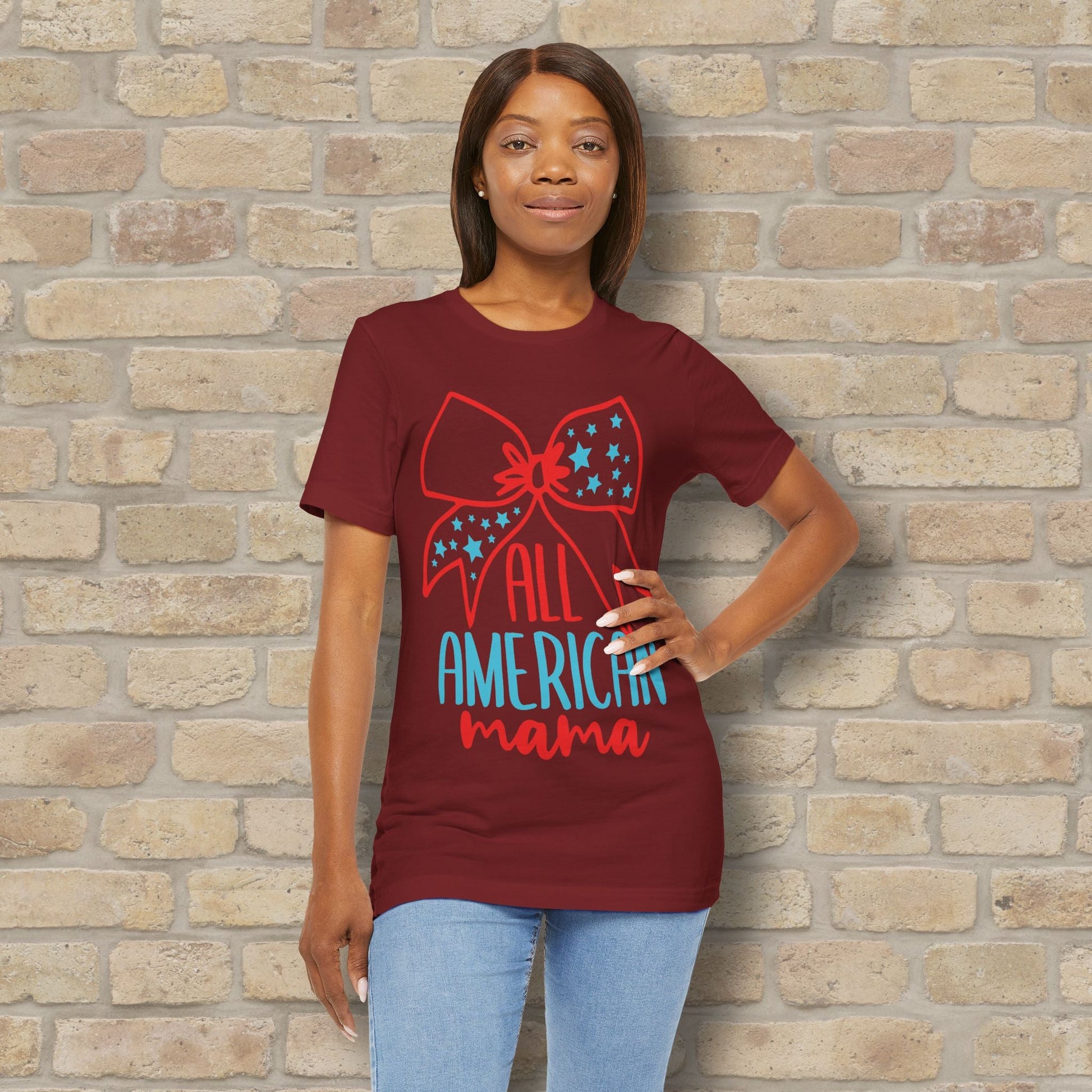 Graphic & Text T-Shirts Star - Spangled Mama Tee - Vibrant Styles