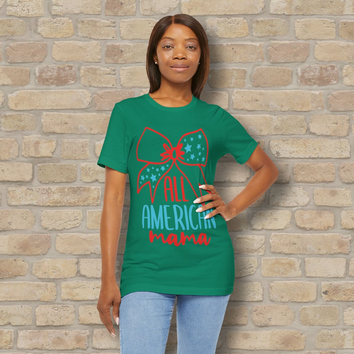 Graphic & Text T-Shirts Star - Spangled Mama Tee - Vibrant Styles