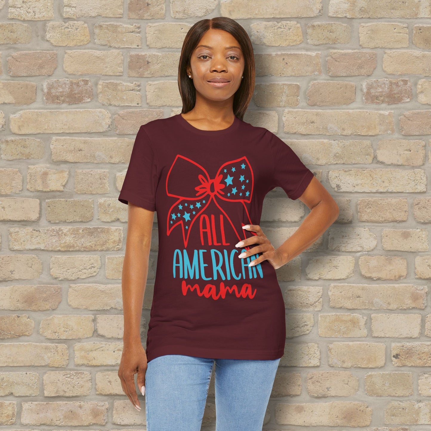 Graphic & Text T-Shirts Star - Spangled Mama Tee - Vibrant Styles