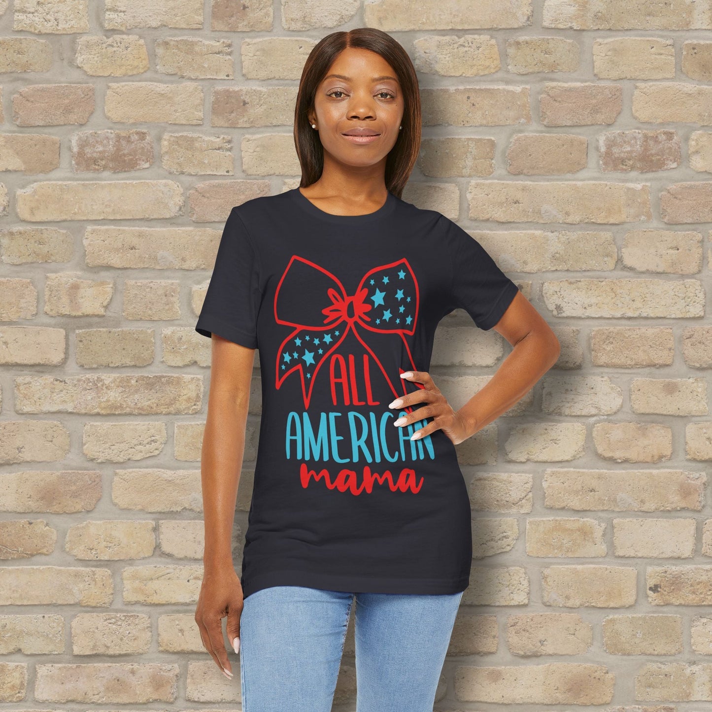 Graphic & Text T-Shirts Star - Spangled Mama Tee - Vibrant Styles
