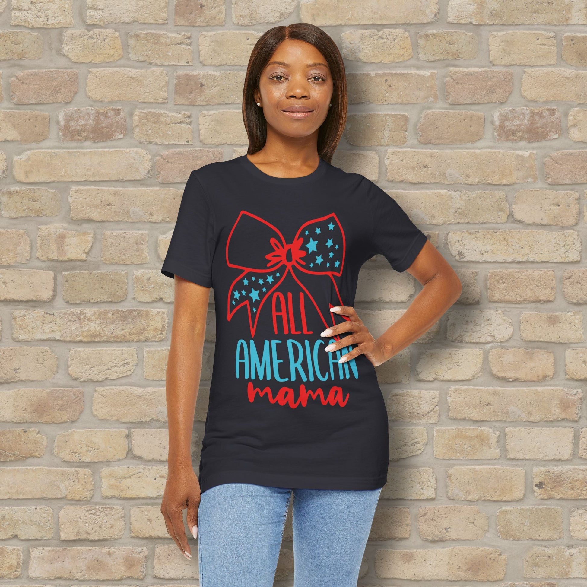 Graphic & Text T-Shirts Star - Spangled Mama Tee - Vibrant Styles