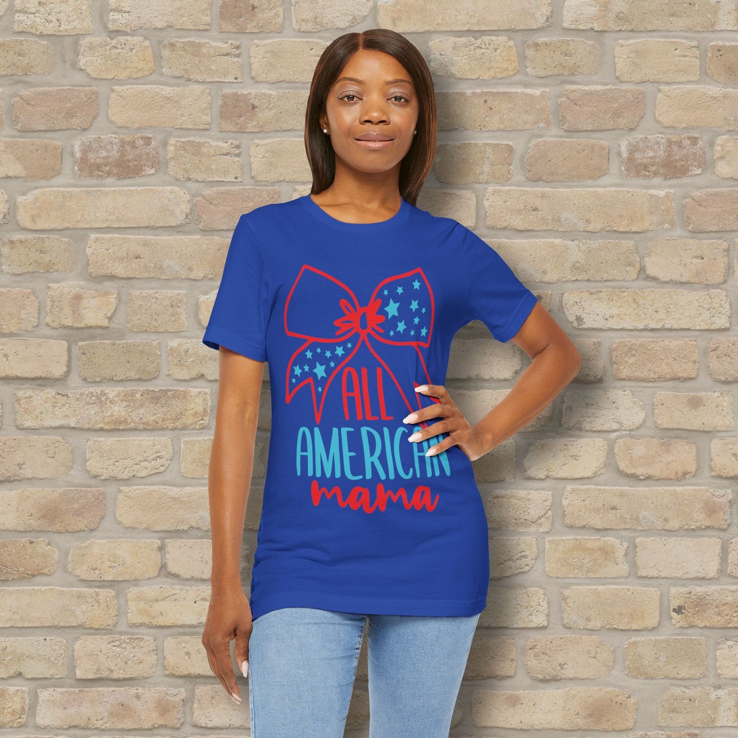 Graphic & Text T-Shirts Star - Spangled Mama Tee - Vibrant Styles
