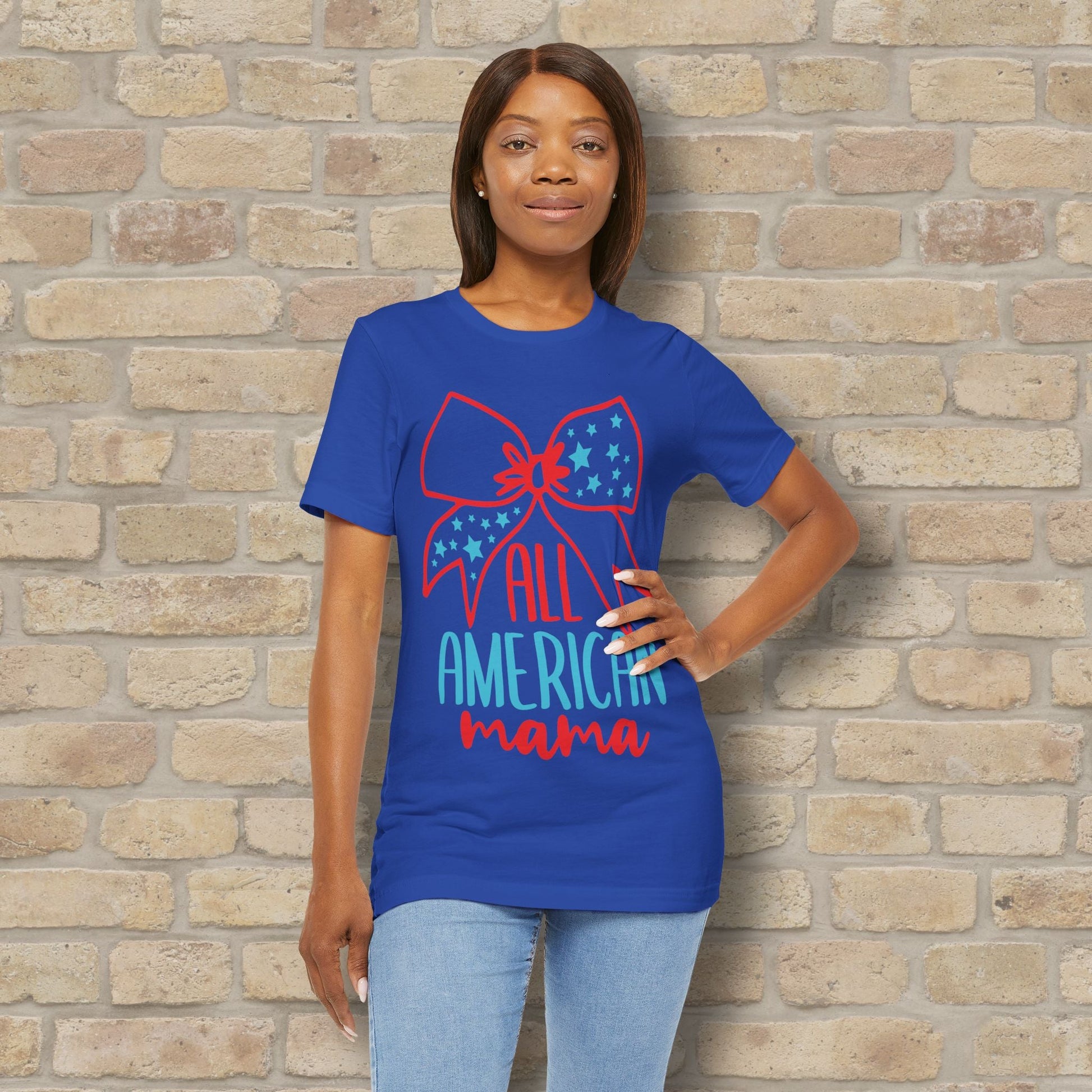 Graphic & Text T-Shirts Star - Spangled Mama Tee - Vibrant Styles