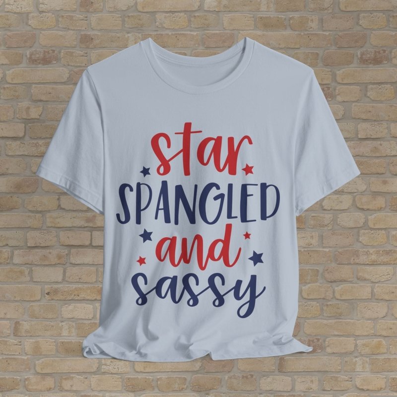Mostly Text T-Shirts Star Spangled Sass Tee - Vibrant Styles