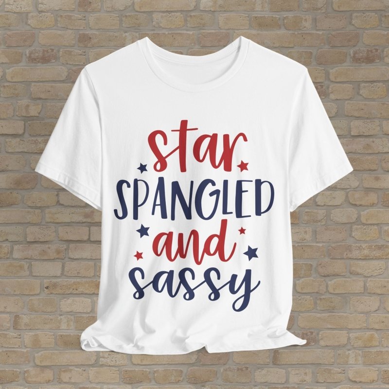 Mostly Text T-Shirts Star Spangled Sass Tee - Vibrant Styles