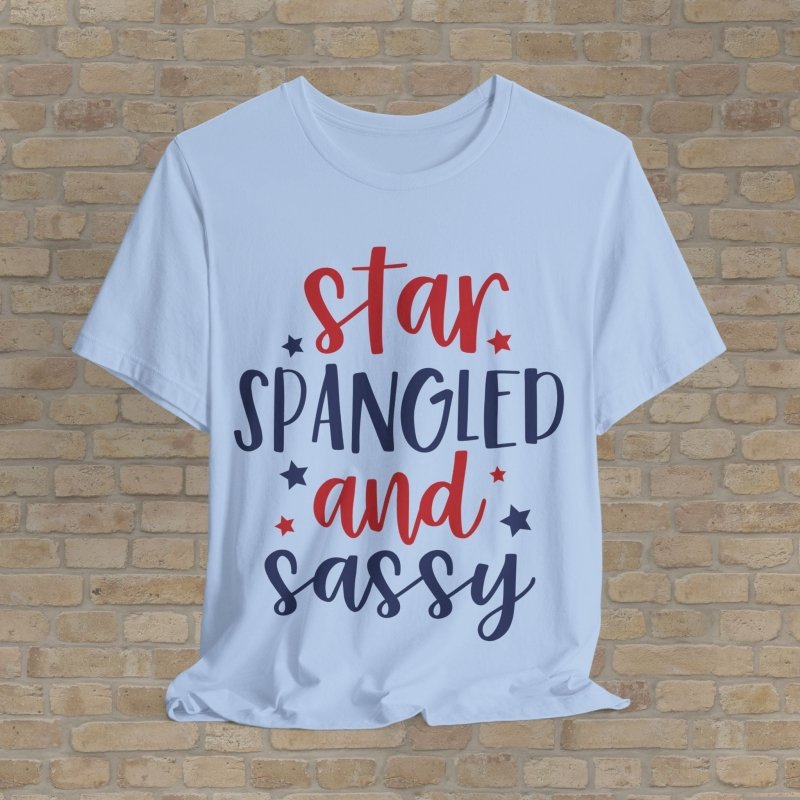 Mostly Text T-Shirts Star Spangled Sass Tee - Vibrant Styles