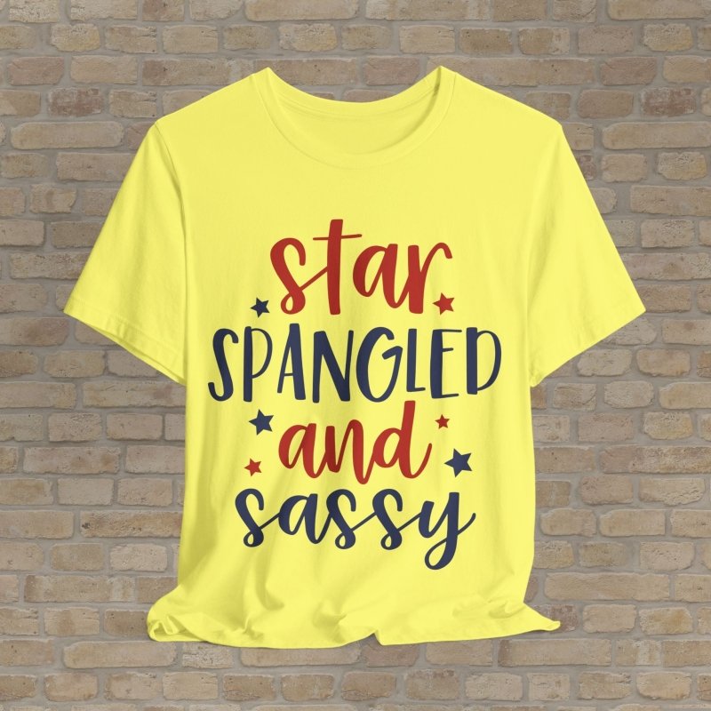 Mostly Text T-Shirts Star Spangled Sass Tee - Vibrant Styles