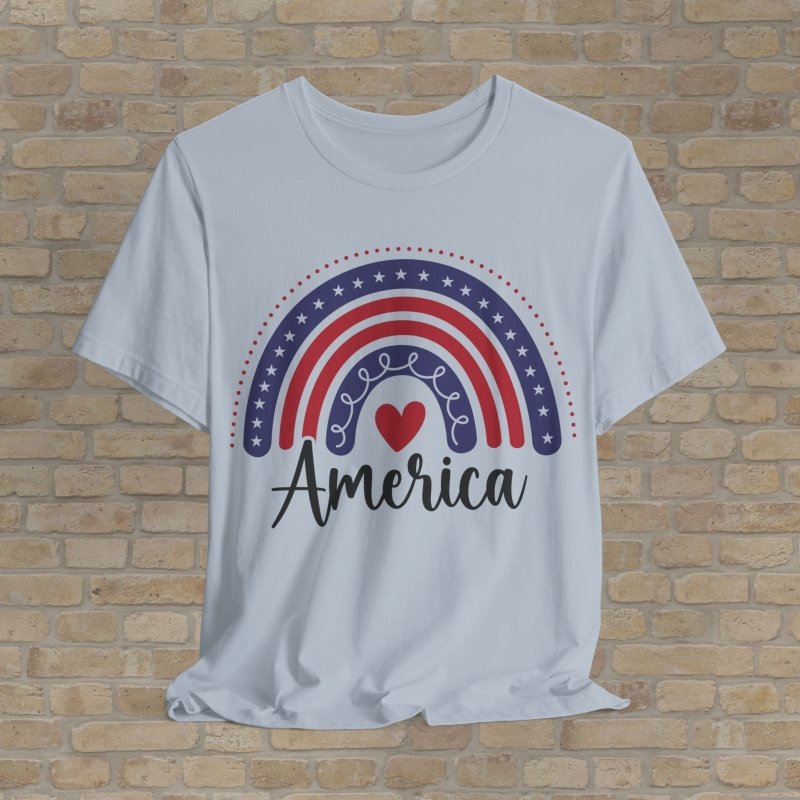 Graphic & Text T-Shirts Stars & Stripes Rainbow Tee - Vibrant Styles