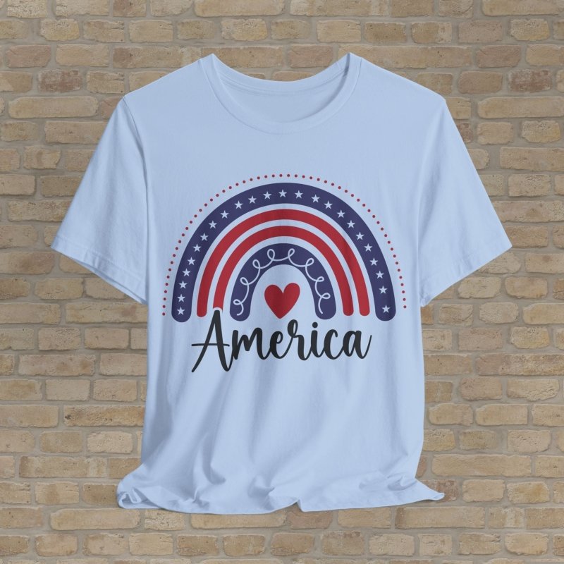 Graphic & Text T-Shirts Stars & Stripes Rainbow Tee - Vibrant Styles